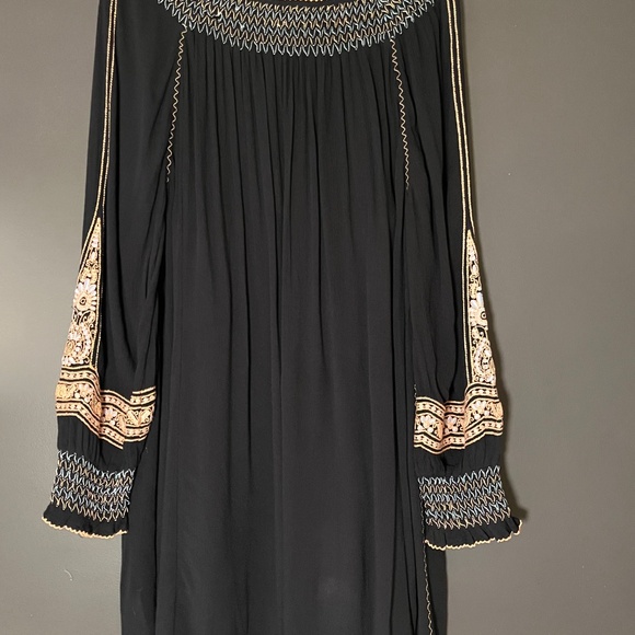 Free People Boho Embroidered Tunic Dress - Size-XS - Picture 5 of 5
